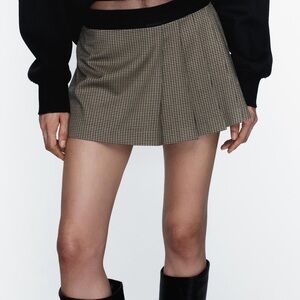 Zara Brown Skort